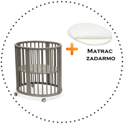 Postieľka STOKKE Sleepi Mini V3 - Hazy Grey + matrac