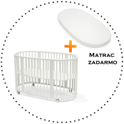Postieľka STOKKE Sleepi Bed V3 - White + matrac
