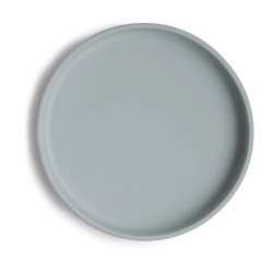 MUSHIE silikónový tanier s prísavkou - Powder blue