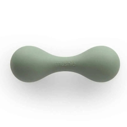 MUSHIE silikónova hrkálka - cambridge blue