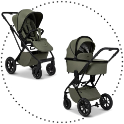 2. kombinácia MOON PIÚ black chrome - Moss green