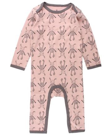 SMALL RAGS Overal bez nožičiek Misty Rose s postavičkami č.56