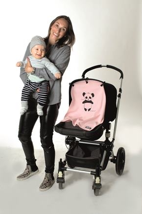 KURTIS Slnečná clona Panda Rosa