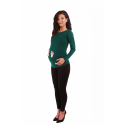 MAMIMODE Tričko s motívom Baby Fusse Dark Green