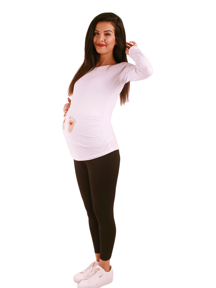 MAMIMODE Tričko s motívom BABY FUSSE White