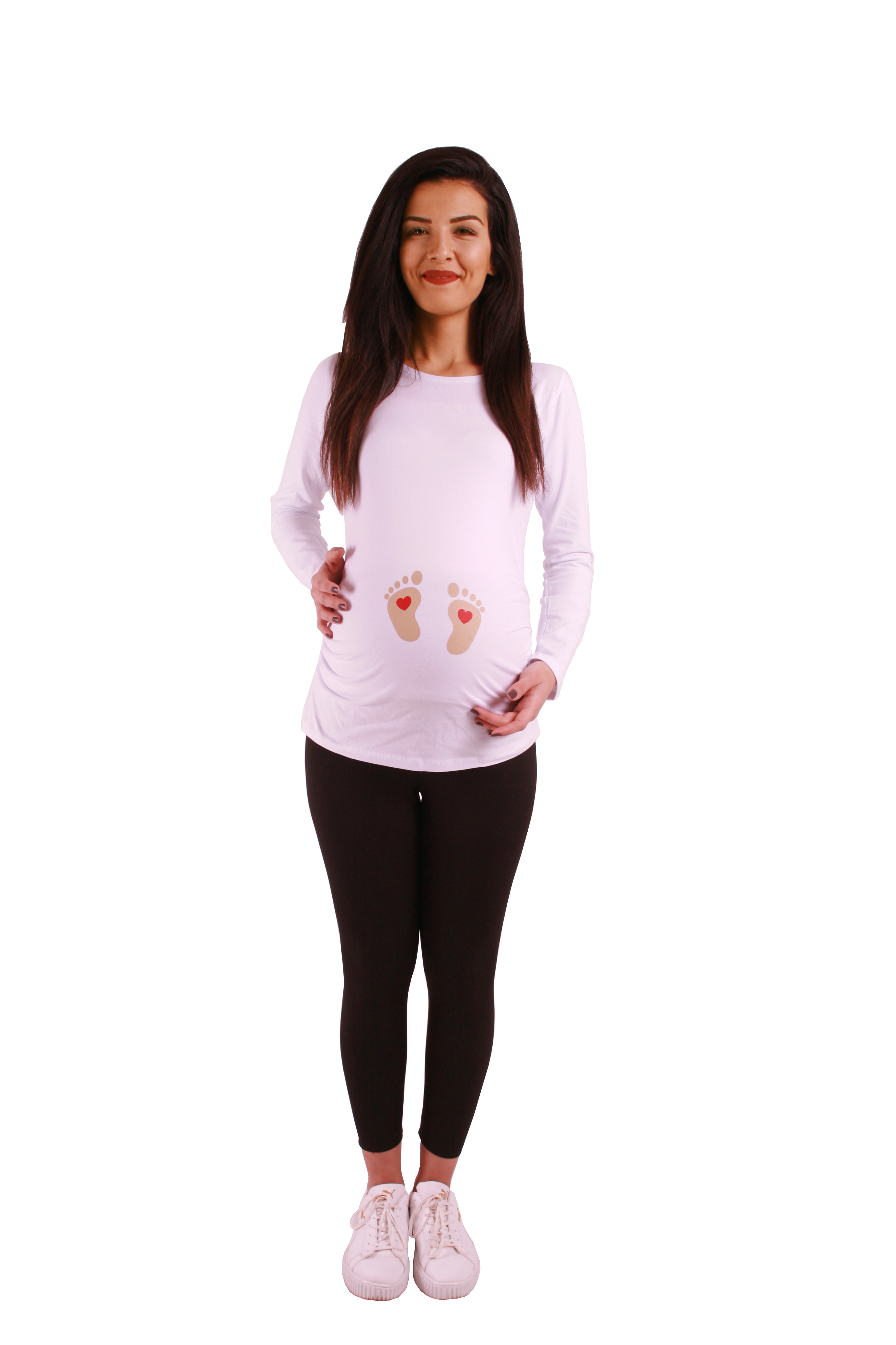 MAMIMODE Tričko s motívom BABY FUSSE White