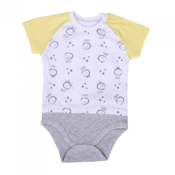 KITIKATE Body s krátkym rukávom Reglan Yellow č.62