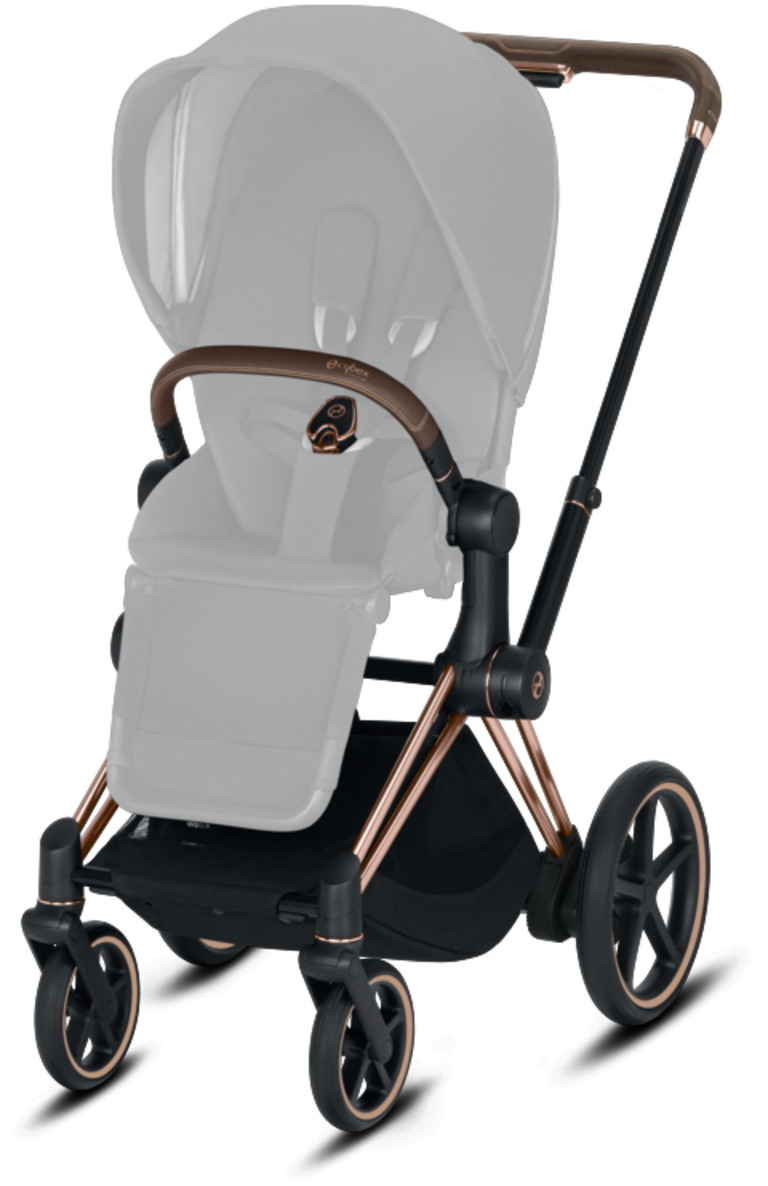 CYBEX E-Priam Rose Gold+sedadlo, podvozok