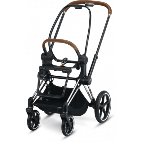 CYBEX Priam+Sedadlo new chrome/hnedá rukoväť