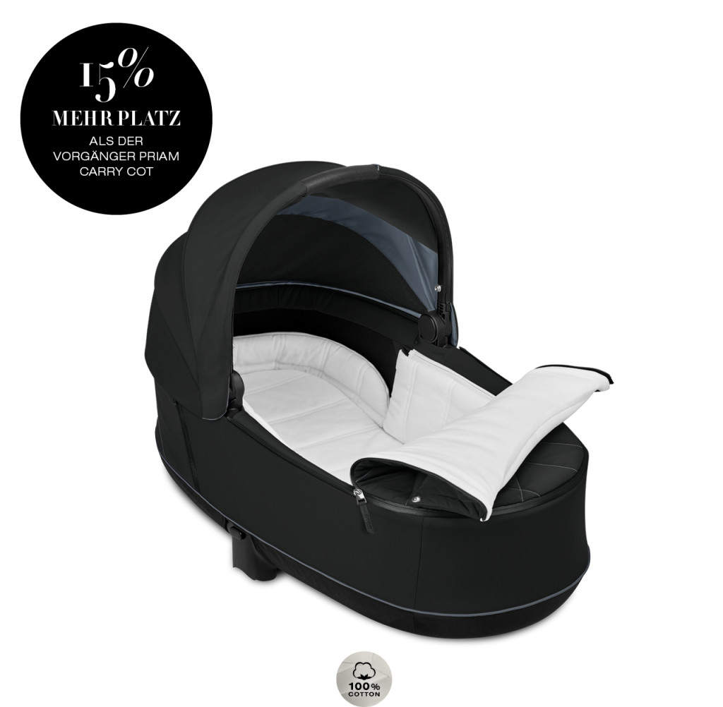 CYBEX PRIAM Lux Deep Black - hlboká vanička