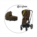 CYBEX Priam Matt Black športový kočík, hlboká vanička lux khaki green