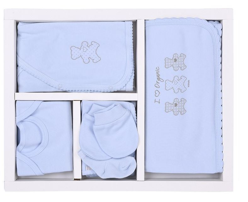 KITIKATE Novorodenecký 10-dielny set Organic Blue