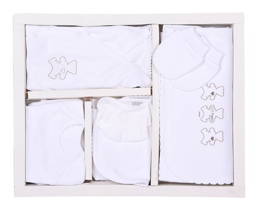 KITIKATE Novorodenecký 10-dielny set Organic White