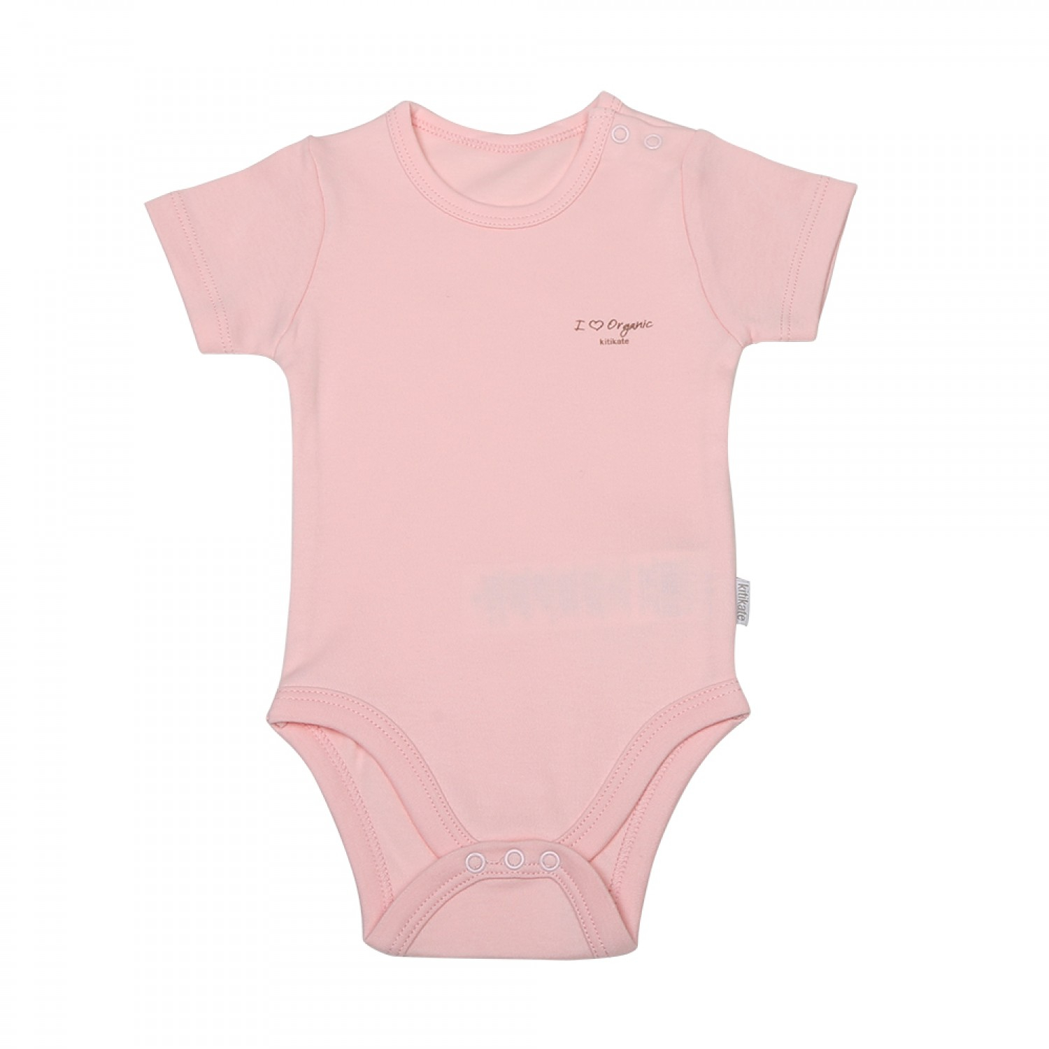 KITIKATE ORGANIC Body s krátkym rukávom Pink č.62