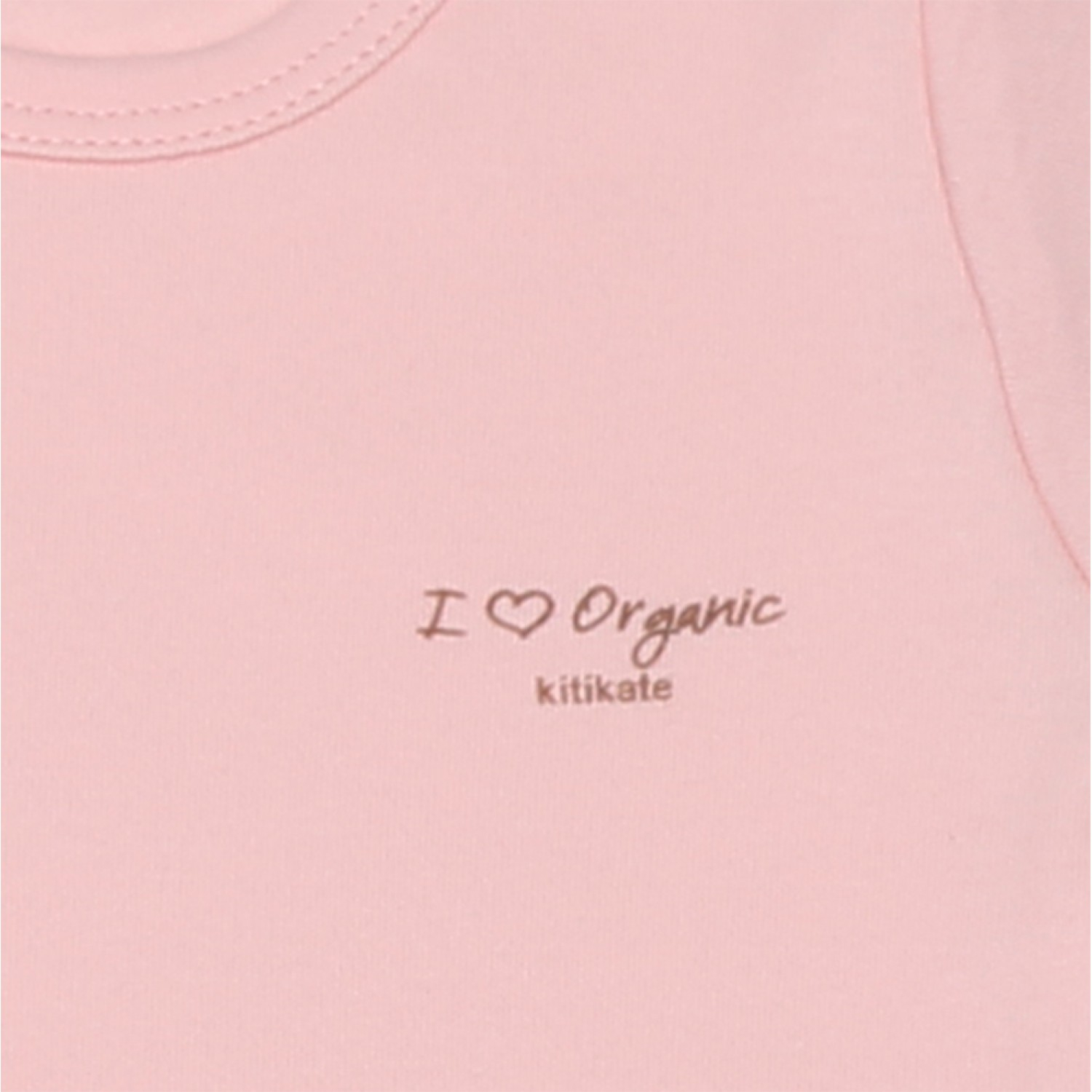 KITIKATE ORGANIC Body s krátkym rukávom Pink č.62