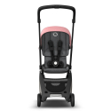 Športový kočík BUGABOO Ant BLACK / GREY MELANGE strieška PINK MELANGE