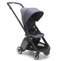 Športový kočík BUGABOO Ant BLACK / STEEL BLUE strieška STEEL BLUE