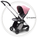 Športový kočík BUGABOO Ant ALU / GREY MELANGE strieška PINK MELANGE