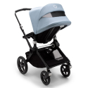 BUGABOO Fox 2 - 2. kombinácia BLACK / BLACK / VAPOR BLUE + DALŠIA STRIEŠKA AKO DARČEK