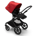 2. kombinácia BUGABOO Fox 2 - BLACK / BLACK / RED