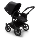 BUGABOO Donkey 3 Twin Podvozok BLACK poťah športového sedadla, hlboká vanička BLACK strieška BLACK