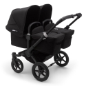 BUGABOO Donkey 3 Twin Podvozok BLACK poťah športového sedadla, hlboká vanička BLACK strieška BLACK