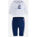 MAYORAL tepláky + tričko Azul sport veľ. 2-4m