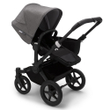 BUGABOO Donkey 3 Mono 2. kombinácia Podvozok BLACK poťah športového sedadla, hlboká vanička BLACK strieška GREY MELANGE