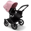 BUGABOO Donkey 3 Mono 2. kombinácia Podvozok BLACK poťah športového sedadla, hlboká vanička BLACK strieška SOFT PINK