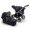 BUGABOO Donkey 3 Mono 2. kombinácia Podvozok ALU poťah športového sedadla, hlboká vanička strieška DARK NAVY