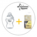 TOMMEE TIPPEE Set Fľaša 260ml 1ks + Cumlíky pre Fľaše VARIFLOW 0m+ 2ks