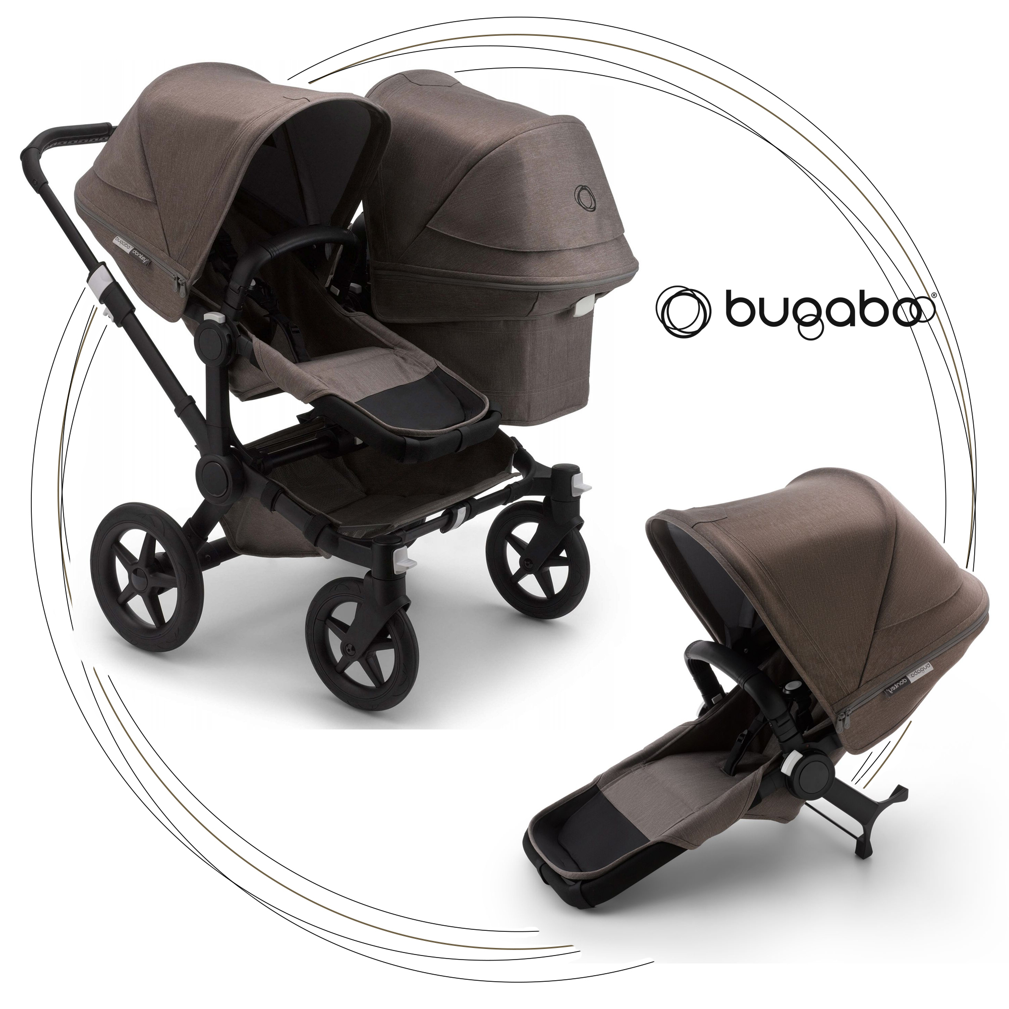 BUGABOO Donkey 3 Duo Mineral Colection TAUPE