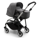 2 kombinácia BUGABOO Bee 6 - ALU / GREY MELANGE strieška GREY MELANGE