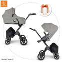 STOKKE Xplory V6 Black/Brown Športový kočík, hlboká vanička brushed grey