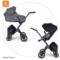 STOKKE Xplory V6 Black/Black Športový kočík Black, hlboká vanička Black Melange