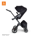 STOKKE Xplory V6 Black/Black Športový kočík Black, hlboká vanička Black Melange