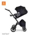 STOKKE Xplory V6 Black/Black Športový kočík Black, hlboká vanička Black Melange