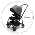 Športový kočík BUGABOO Bee 6 BLACK / BLACK strieška GREY MELANGE