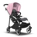 Športový kočík BUGABOO Bee 6 ALU / BLACK strieška SOFT PINK