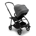 Športový kočík BUGABOO Bee 6 BLACK / BLACK strieška GREY MELANGE