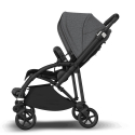 Športový kočík BUGABOO Bee 6 BLACK / BLACK strieška GREY MELANGE