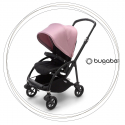 Športový kočík BUGABOO Bee 6 BLACK / BLACK strieška SOFT PINK