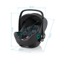 Autosedačka BRITAX-ROMER Baby-Safe 3 i-Size Bundle Flex iSense - Frost Grey