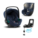 Autosedačka BRITAX-ROMER Baby-Safe 3 i-Size+Báze FLEX BASE Isense+autosedačka DUALFIX iSense - Indigo Blue