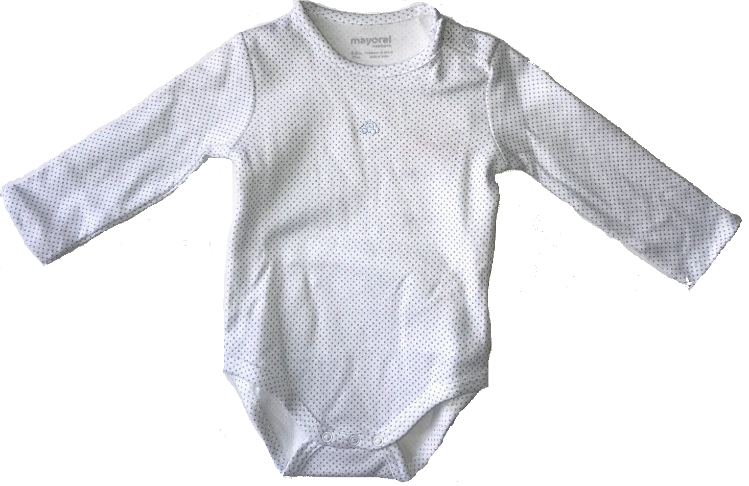MAYORAL Body prekladacie s dlhým rukávom Cloud, č. 4-6m