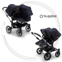 BUGABOO Donkey 3 Duo Podvozok ALU poťah športového sedadla, hlboká vanička, strieška DARK NAVY