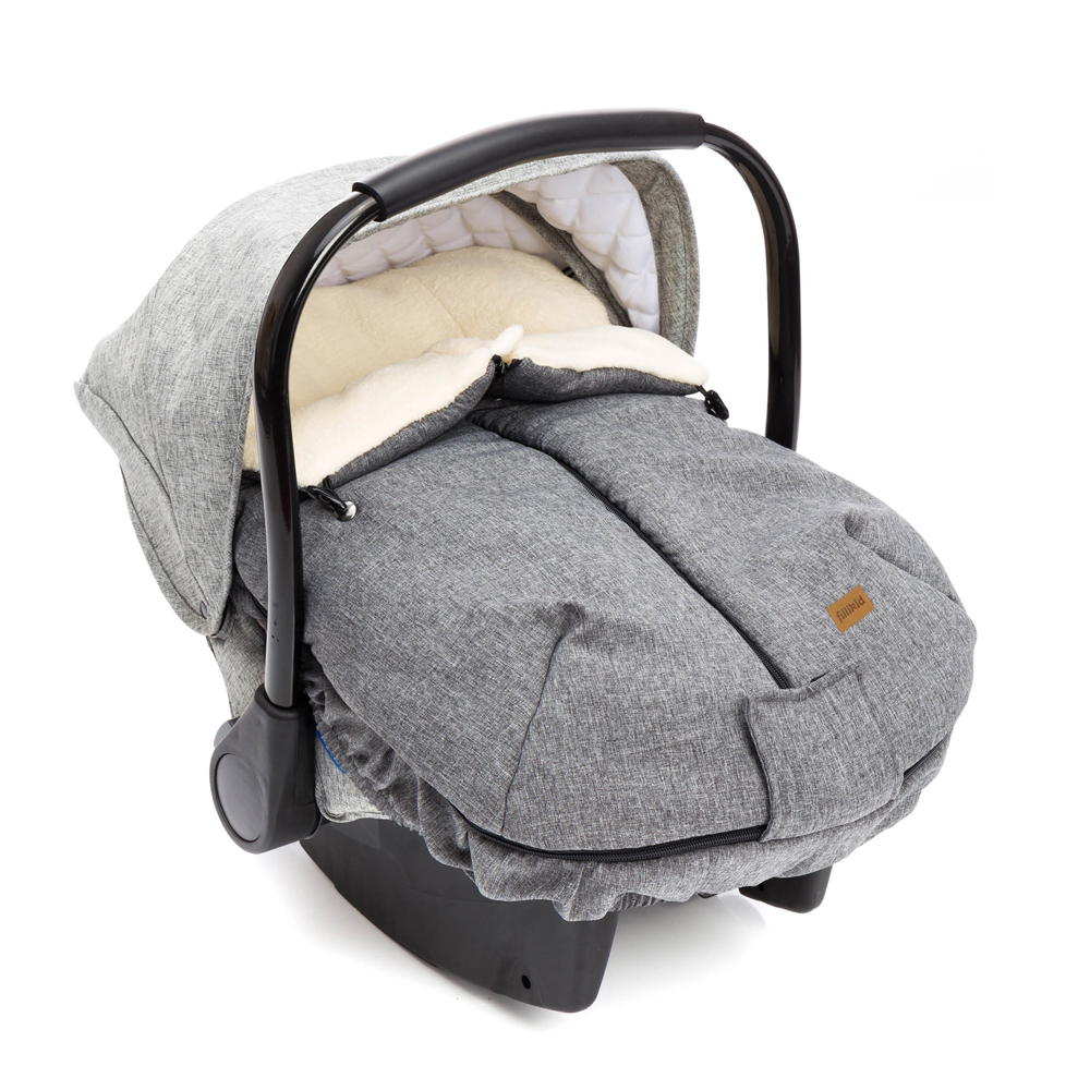 fillikid Protège-mains pour poussette Nuuk polyester gris