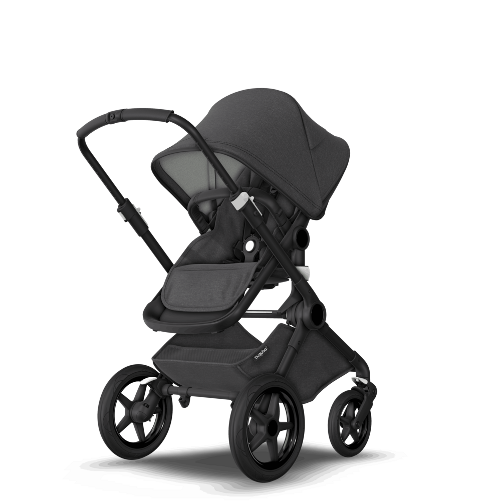 2. kombinácia BUGABOO Fox 3 - Podvozok Black / Washed Black ( Mineral Colection )