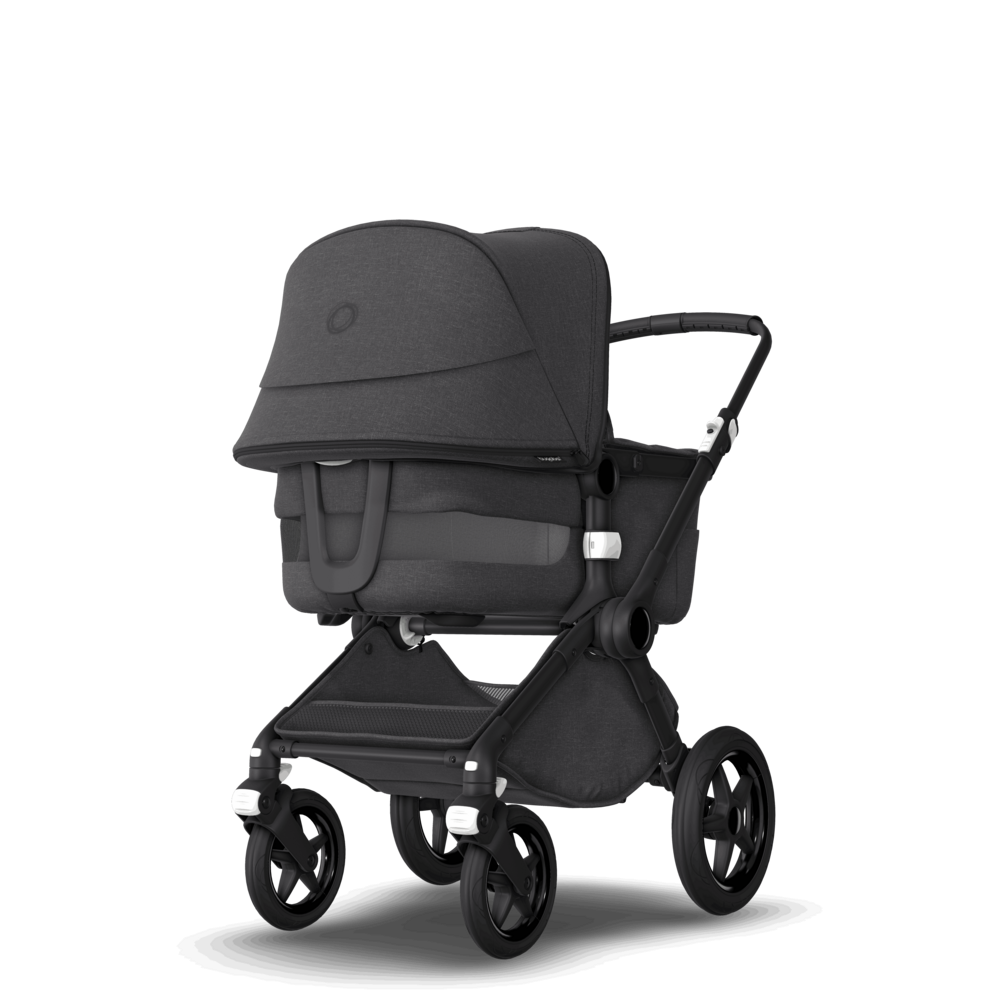2. kombinácia BUGABOO Fox 3 - Podvozok Black / Washed Black ( Mineral Colection )