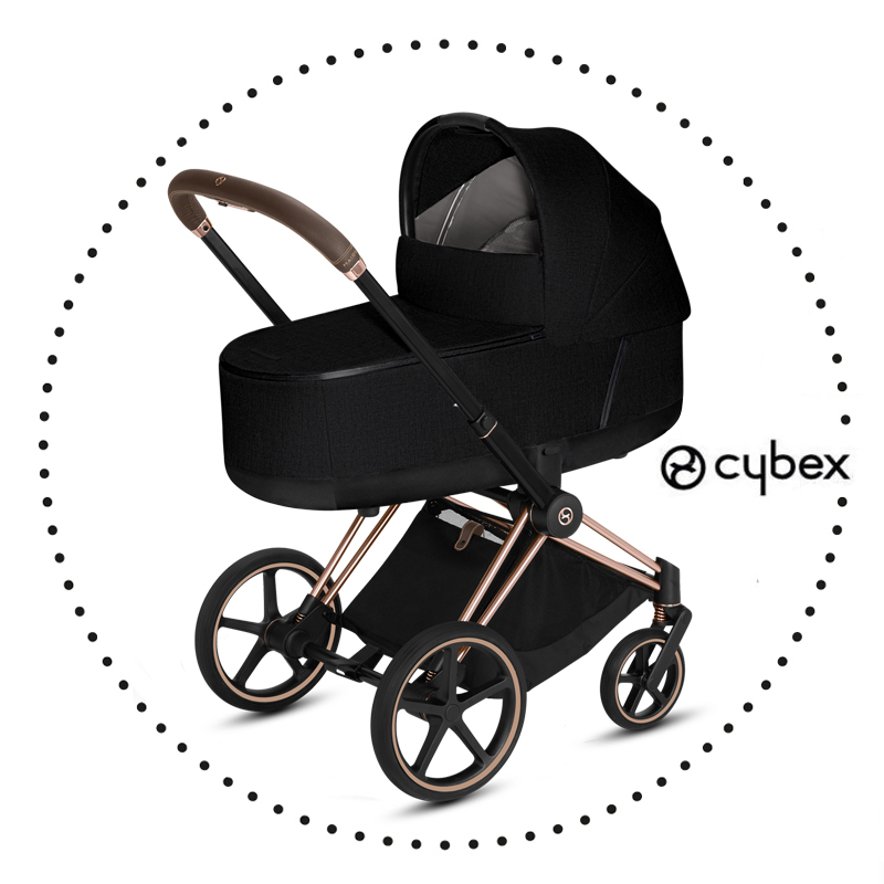 CYBEX PRIAM Rose Gold / Stardust Black Plus - hlboký kočík